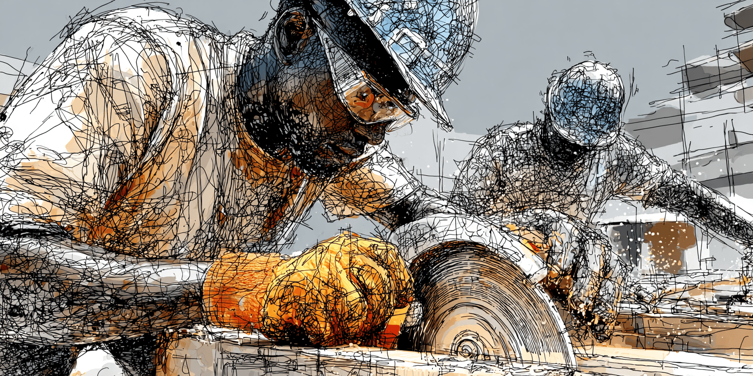 Construction workers supporting economic development in East New York
